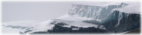 Glacier on Kilimanjaro